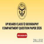 UP Board Class 12 Geography Compartment Question Paper 2026 with Solution PDF
