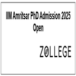 IIM Amritsar PhD Admission 2025 Open