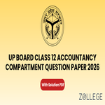 UP Board Class 12 Accountancy Compartment Question Paper 2026 with Solution PDF