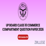 UP Board Class 10 Commerce Compartment Question Paper 2026 with Solution PDF