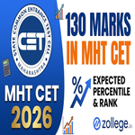 130 Marks in MHT CET Percentile