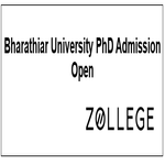 Bharathiar University PhD Admission Open
