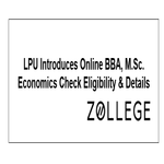 LPU Introduces Online BBA MSc Economics