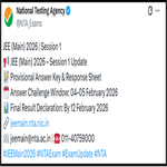 JEE Main 2026 Response Sheet