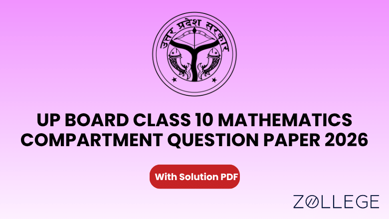 UP Board Class 10 Mathematics Compartment Question Paper 2026 with Solution PDF