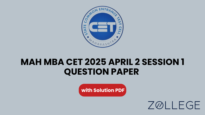 MAH CET 2025 Question Paper With Solutions PDF April 2 Session 1