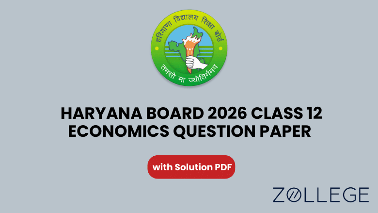 Haryana Board Class 12 2026 Economics Question Paper with Solution PDF