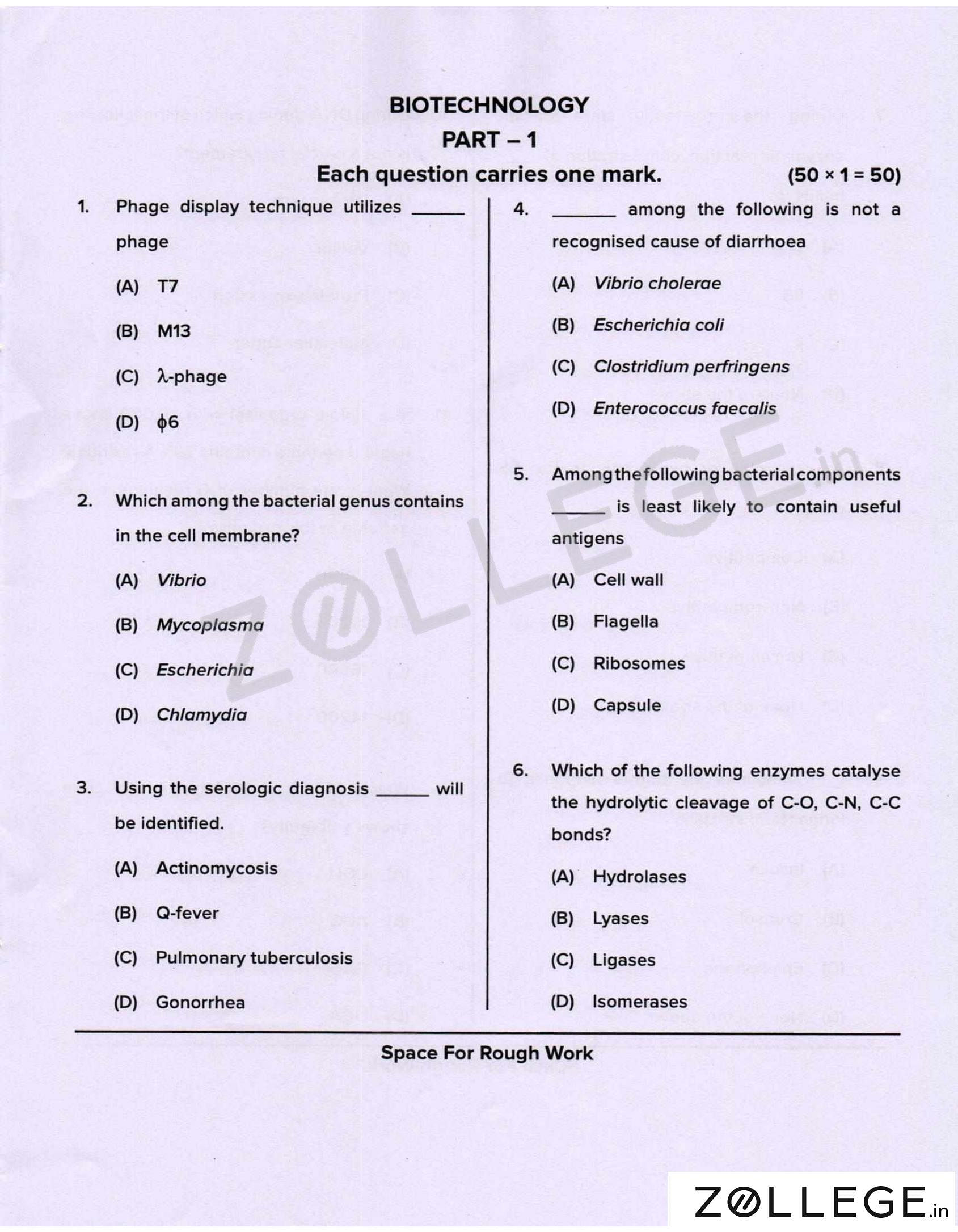 Karnataka PGCET 2020 Question Paper with Answer Key PDF for