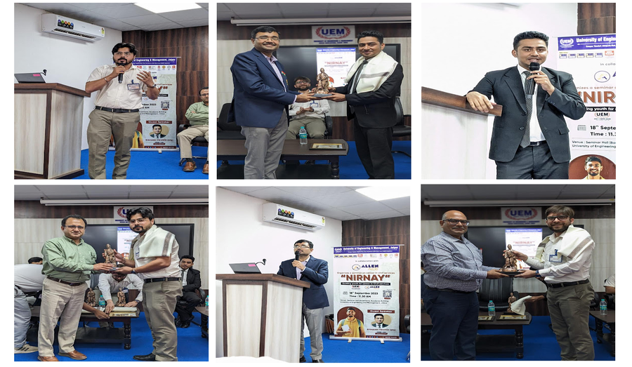 IPS Officer Mr. Rishabh Trivedi Inspires Aspirants at UEM Jaipur about Civil Services Careers