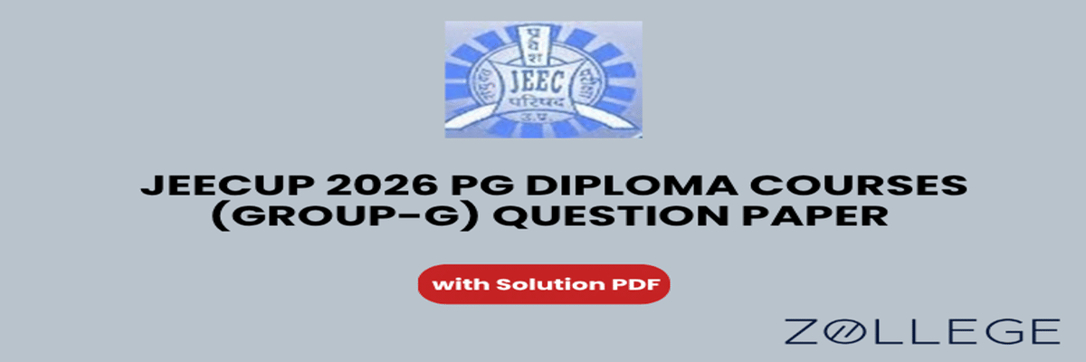 JEECUP 2026 Group G PG Diploma Courses Question Paper with Solutions PDF