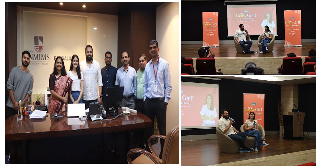 Stand Up & You Grow Girl Event with Navya Nanda at NMIMS Bengaluru