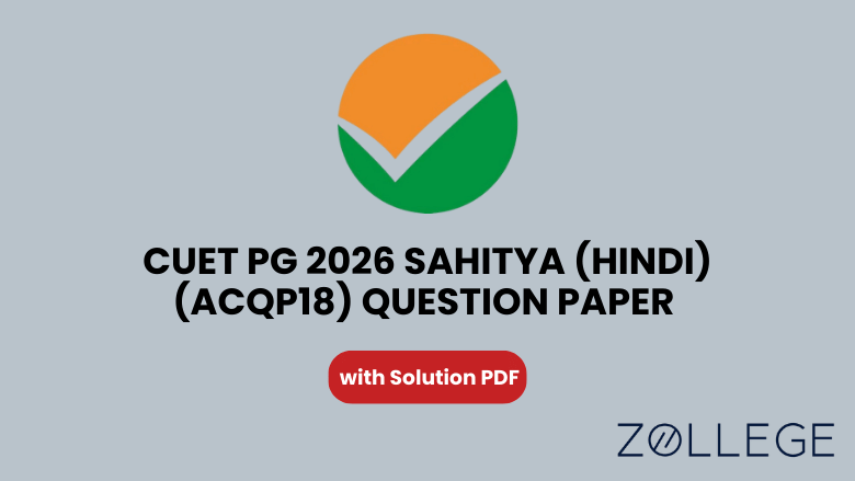 CUET PG 2026 Sahitya (Hindi) Question Paper with Solutions PDF