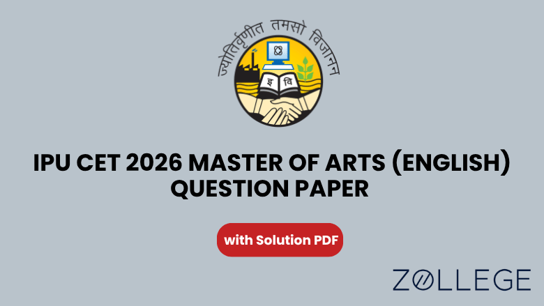 IPU CET 2026 Master of Arts (English) Question Paper with Solution PDF