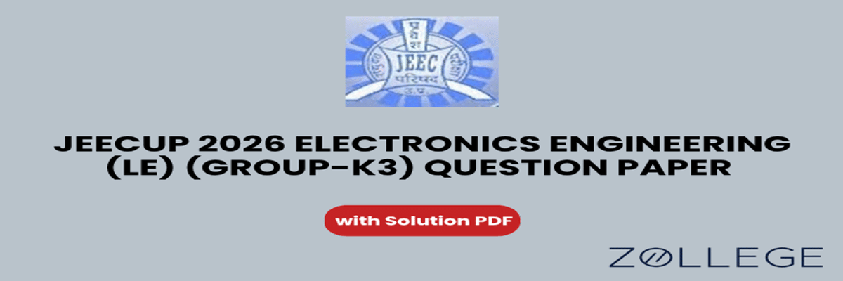 JEECUP 2026 Group K3 Electronics Engineering (LE) Question Paper with Solutions PDF
