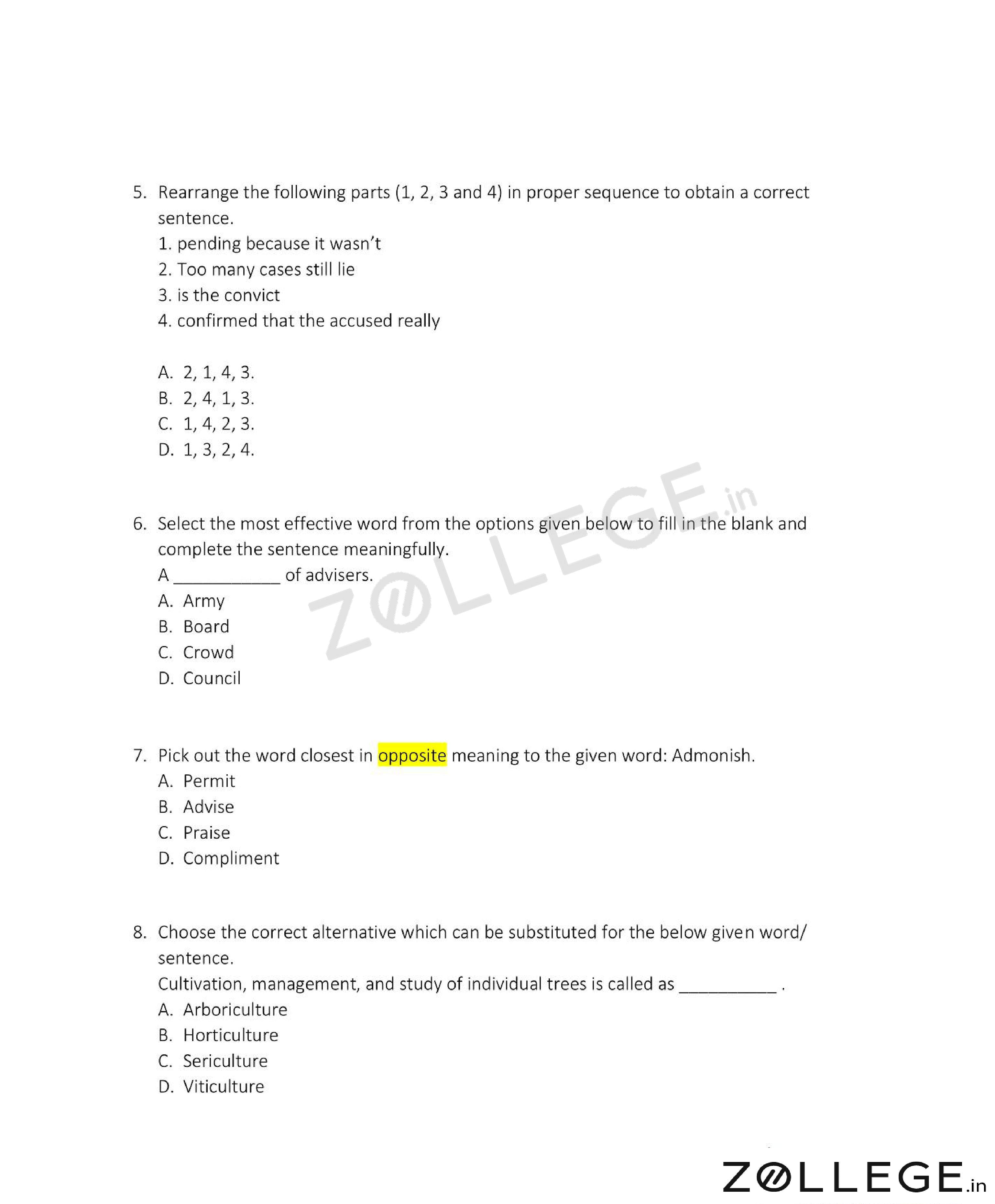 OJEE 2017 Question Paper with Answer Key PDF for MBA May 14