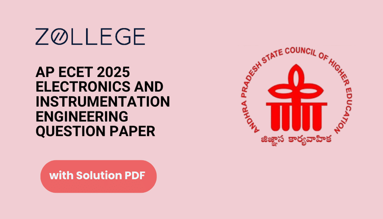 AP ECET 2025 Electronics And Instrumentation Engineering Question Paper with Solution Pdf