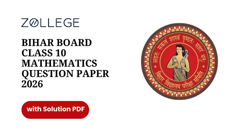 Bihar Board Class 10 mathematics Question Paper 2026 with Solution Pdf