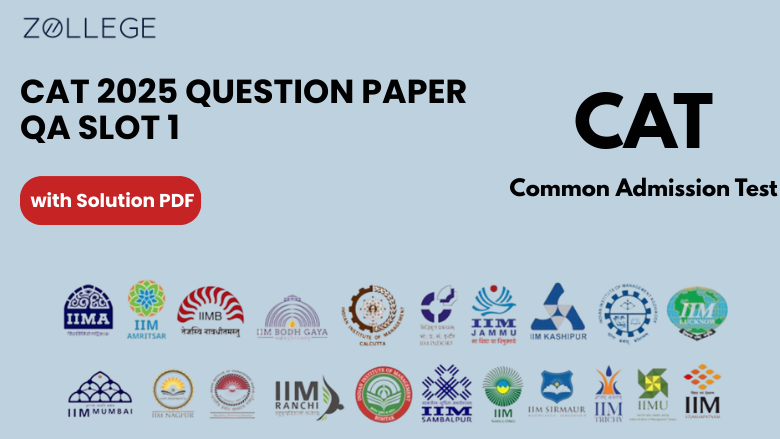 CAT 2025 Slot 1 Question Paper QA: Download Question Paper PDF with ...