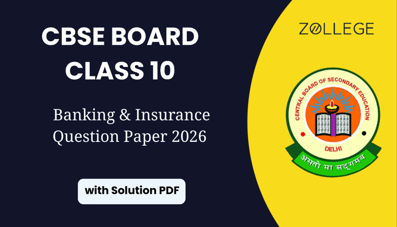 CBSE Board Class 10 Banking & Insurance Question Paper 2026 with Solution Pdf