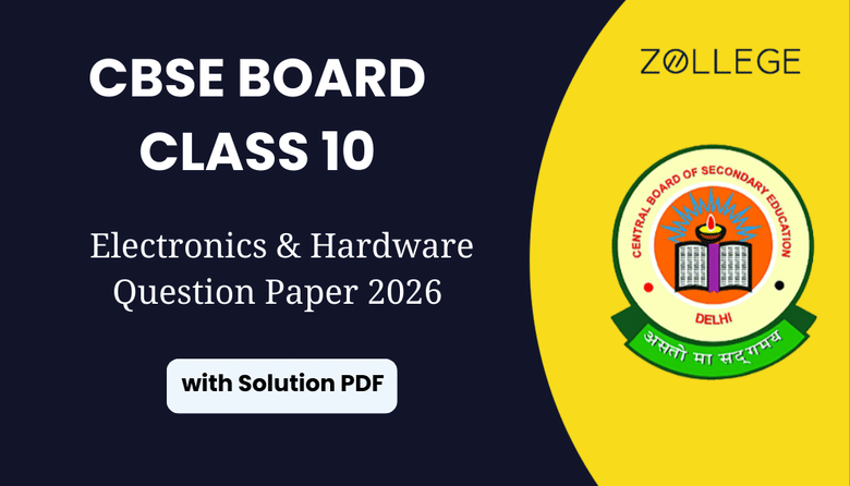 CBSE Board Class 10 Electronics & Hardware Question Paper 2026 with Solution Pdf