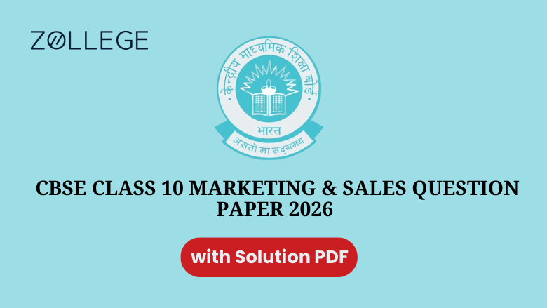 CBSE Class 10 Marketing & Sales Question Paper 2026 with Solution Pdf