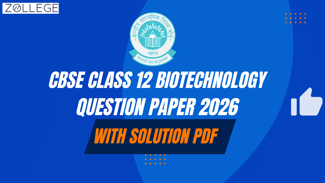 CBSE Class 12 Biotechnology Question Paper  2026