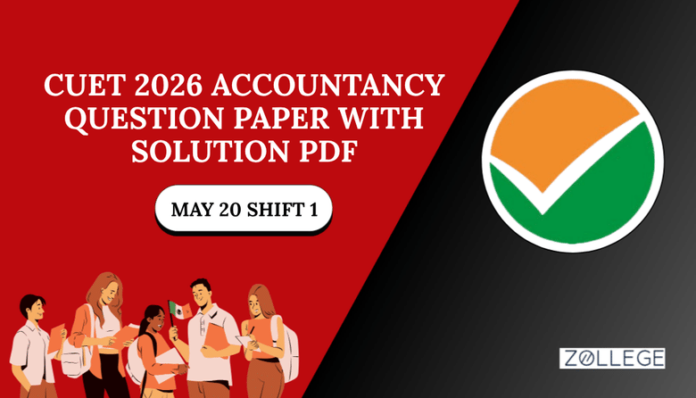 CUET 2026 Accountancy Question Paper May 20 Shift 1 with Solution Pdf