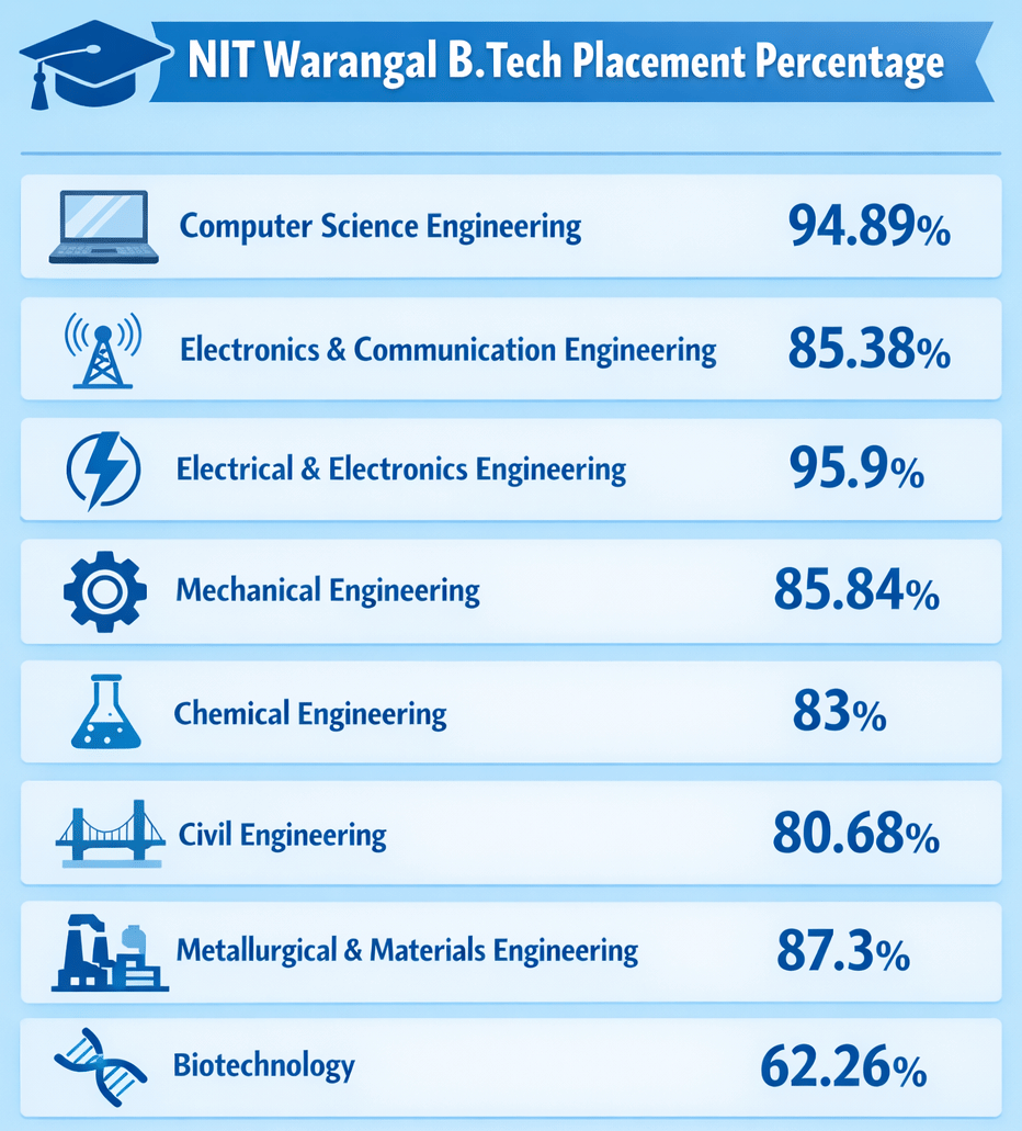 NIT Warangal BTech Placement