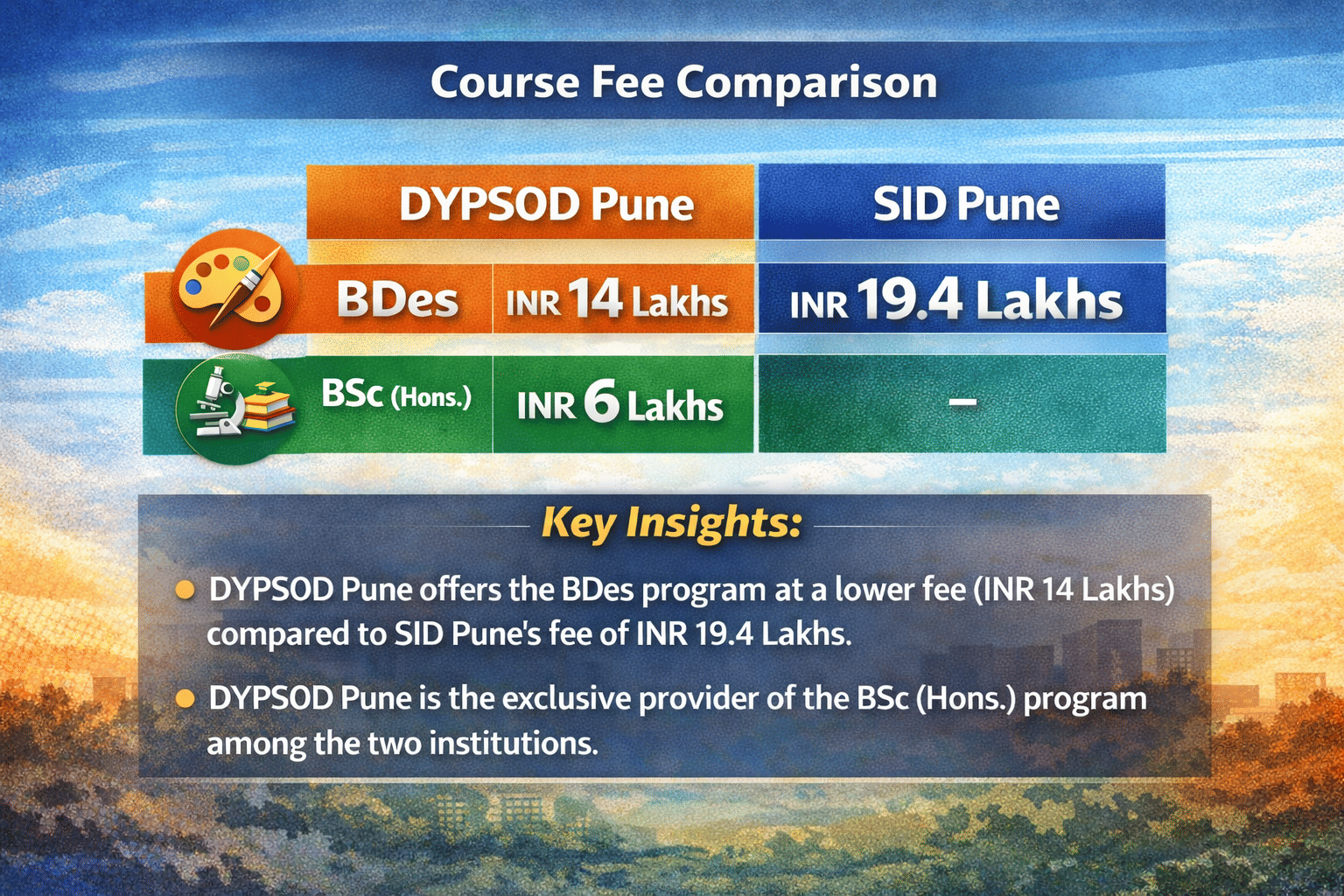 DYPSOD Pune Vs SID Pune
