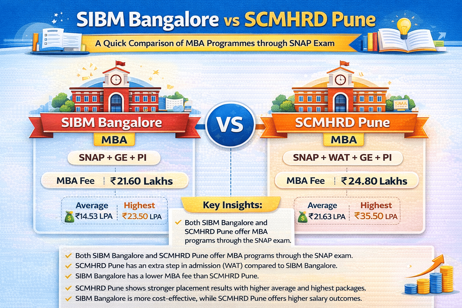SIBM Bangalore vs SCMHRD Pune