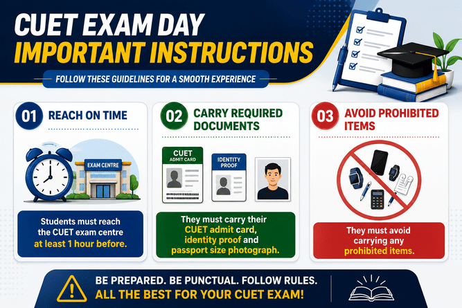 CUET Exam Day Guidelines