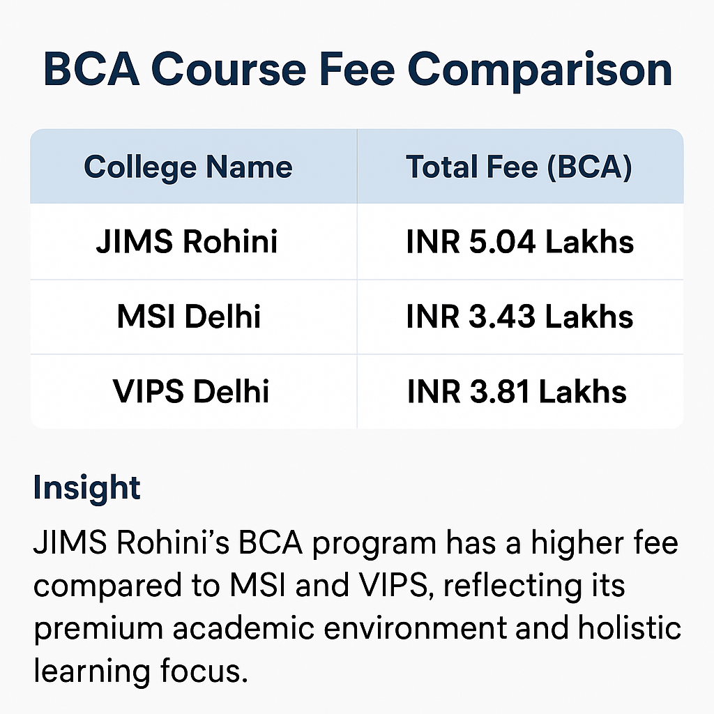 JIMS Rohini vs MSI Delhi vs VIPS Delhi