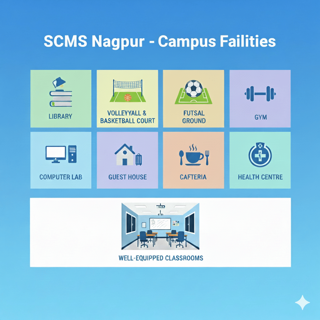 SCMS Nagpur Campus Facilities