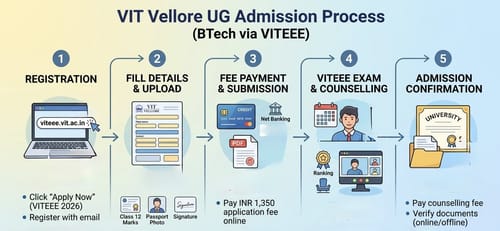 VIT Vellore UG Admission process