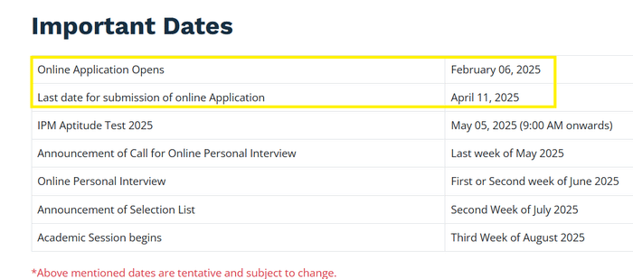 IPMAT Registration