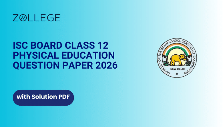 ISC Board Class 12 Physical Education Question Paper 2026 with Solution Pdf