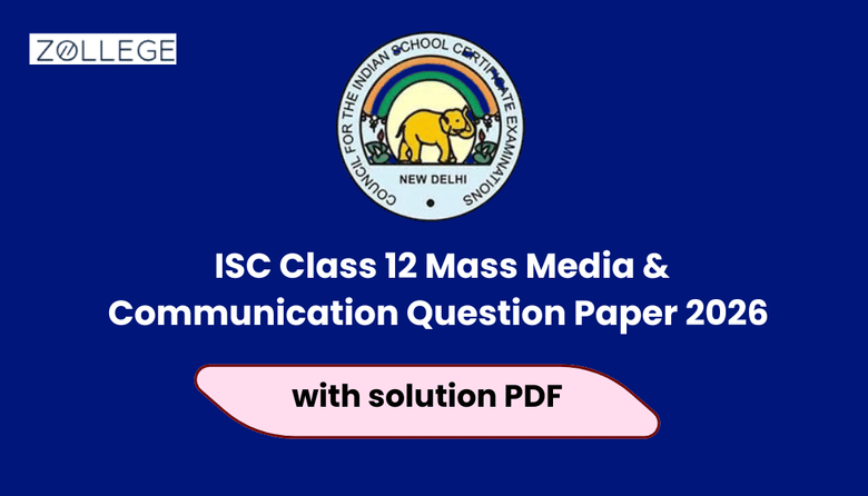 ISC Class 12 Mass Media & Communication Question Paper 2026 with Solution Pdf