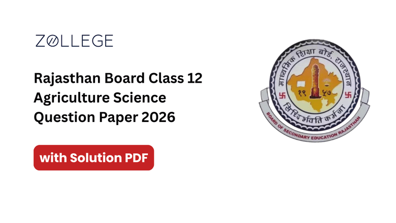 Rajasthan Board Class 12 General Science Question Paper 2026 with Solution Pdf