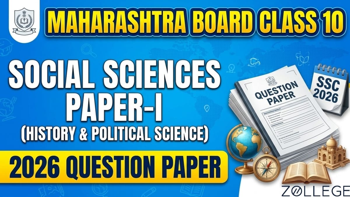 Maharashtra Board Class 10 2026 Social Sciences Paper-I Question Paper with Solution PDF