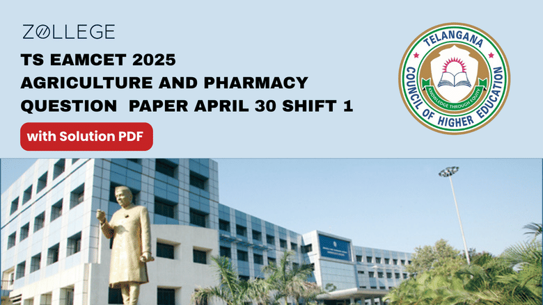TS EAMCET 2025 Agriculture and Pharmacy Question Paper April 30 Shift 1