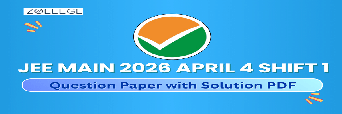 JEE Main 2026 April 4 Shift 1 Question Paper with Solution PDF