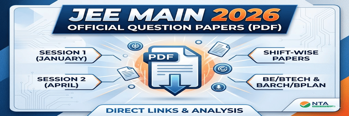 JEE Main 2026 Official Question Papers 2026