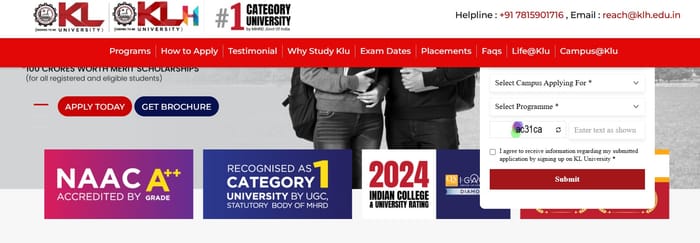 KLEE admit card