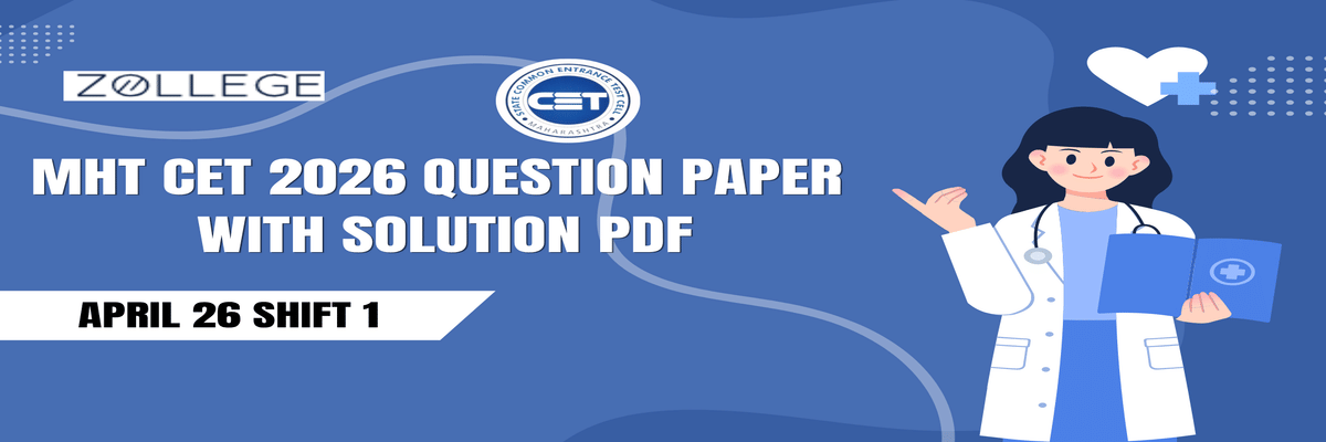MHT CET 2026 April 26 Shift 1 Question Paper with Solution PDF