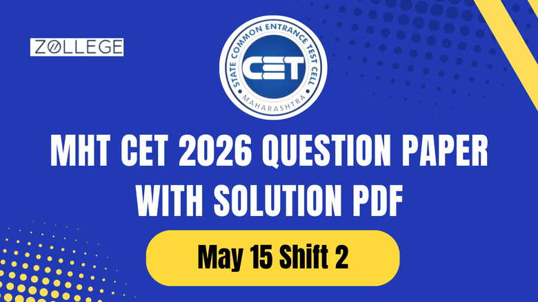 MHT CET 2026 Question Paper May 15 Shift 2 with Solution Pdf
