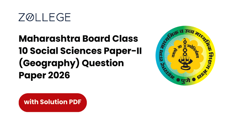 Maharashtra Board Class 10 Social Sciences Paper-II (Geography) Question Paper 2026 with Solution Pdf