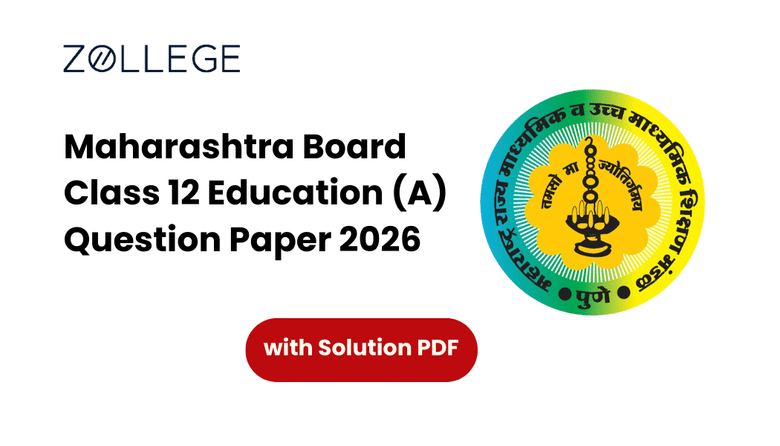 Maharashtra Board Class 12 Education (A) Question Paper 2026 with Solution Pdf