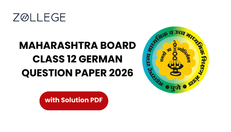 Maharashtra Board Class 12 German Question Paper 2026 with Solution Pdf