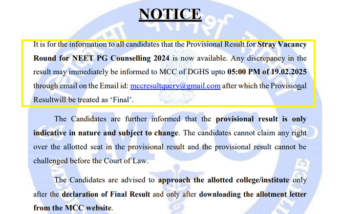 NEET PG Result