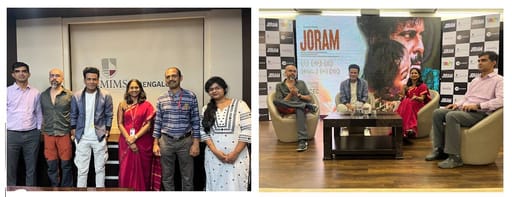 Actor Manoj Bajpayee and the Starcast of Joram Engage In An Interactive Conversation at a Talk Show in NMIMS Bengaluru